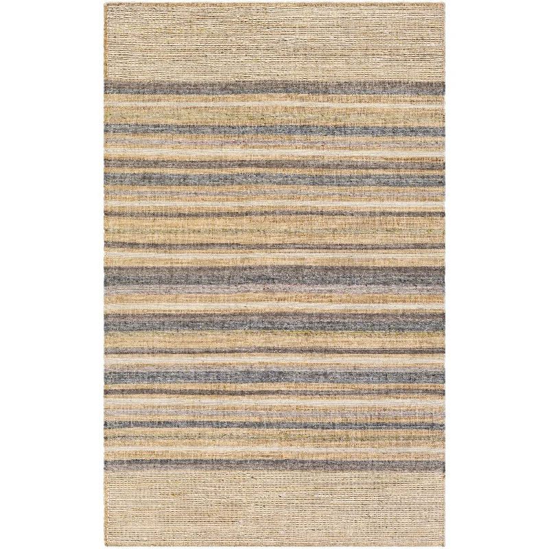 Arielle Hand Woven Rug in Wheat, Beige, Navy, Medium Gray, Mauve, Dark Purple, Lime, Charcoal, Khaki, Olive, Lilac, Camel